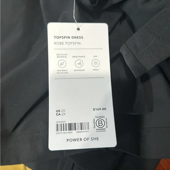 Athleta NWT Topspin Travel Quick Dry Dress - Picture 2 of 16